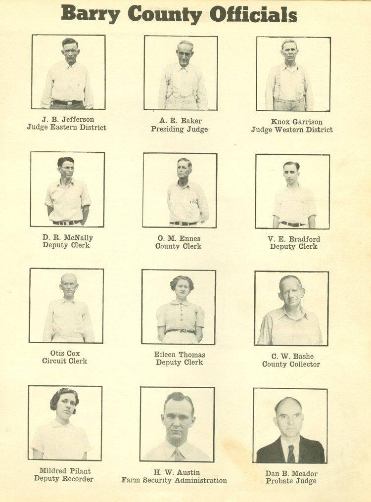 Barry County Officials 1937